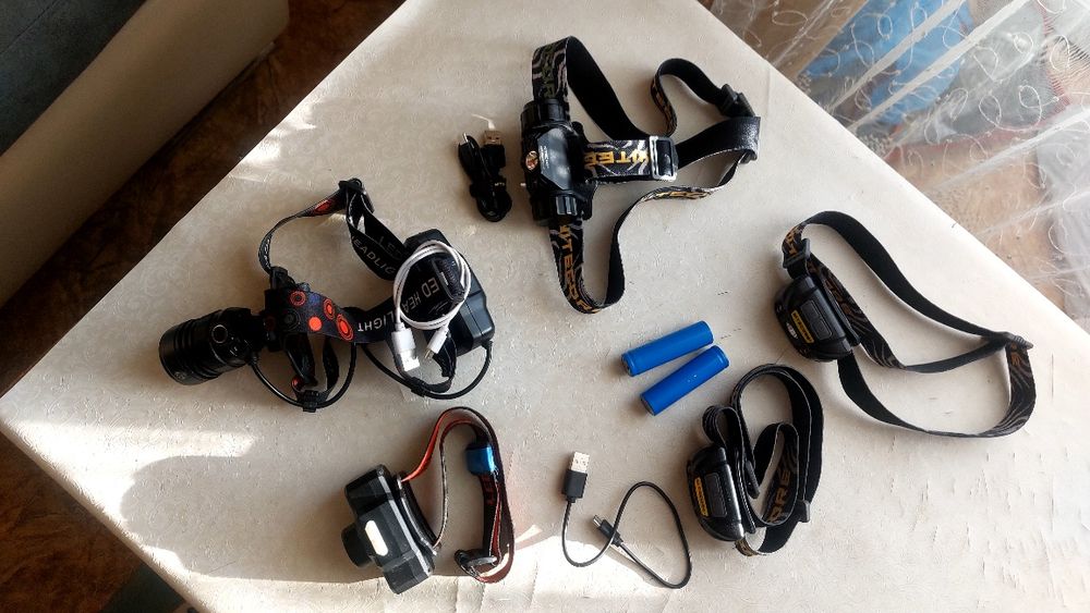 Фонарики налобные