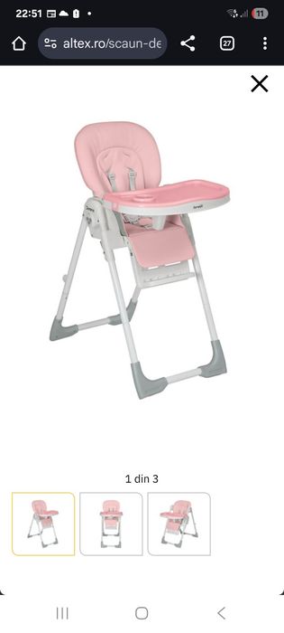 Vand scaun de masa copii