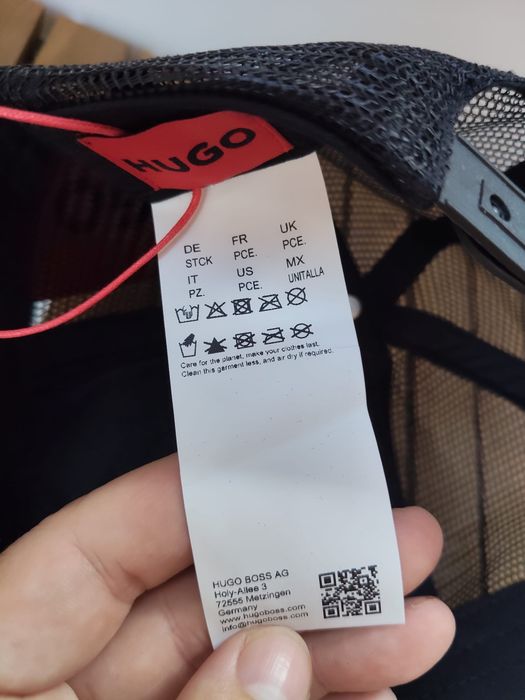 HUGO  Marsel-trucker CO sapca unisex neagea din material reiat si plasa marime OS noua originala