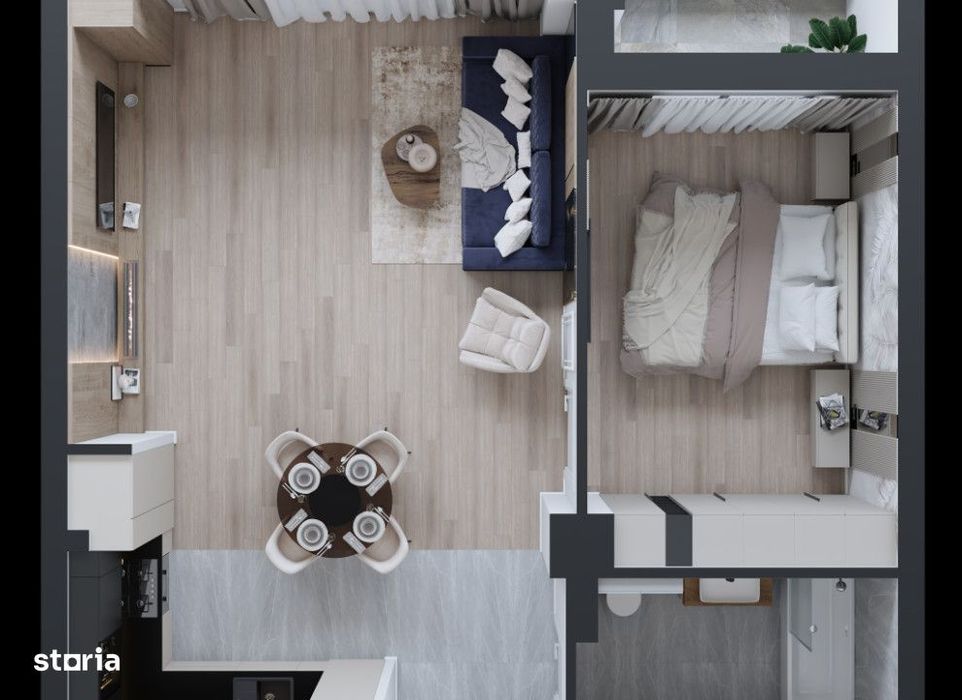 Apartament  2 cam liber, Rond tramvai CUG Cod:152241