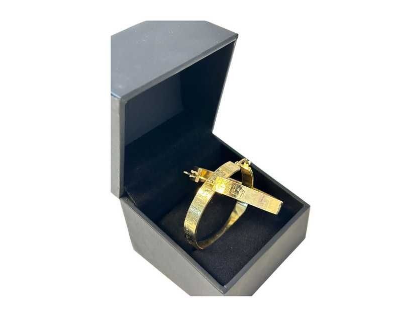 Cercei din aur galben 14k, 6.40 grame