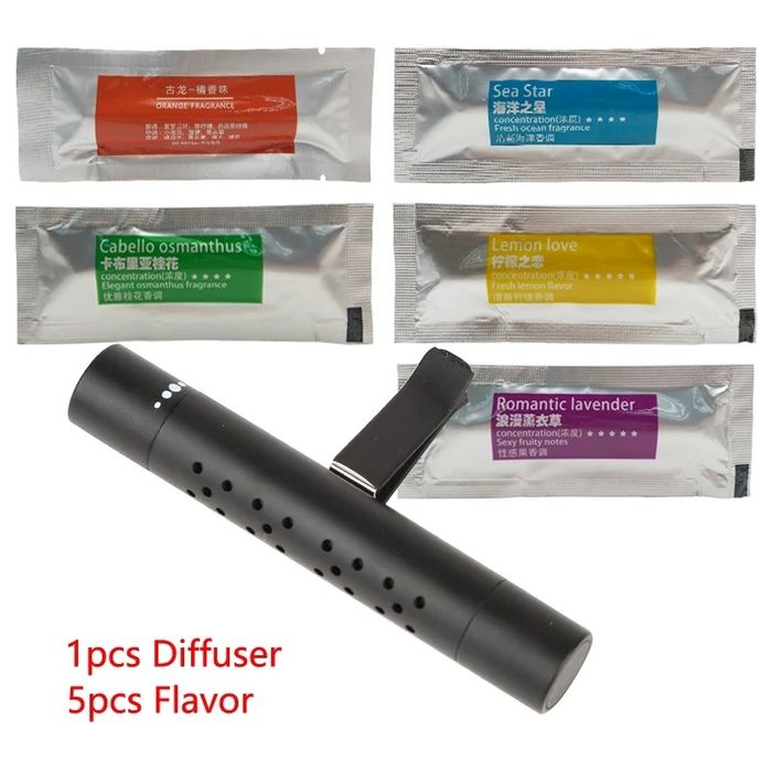 Ароматизатор за автомобил с 5 броя пълнители различни аромати