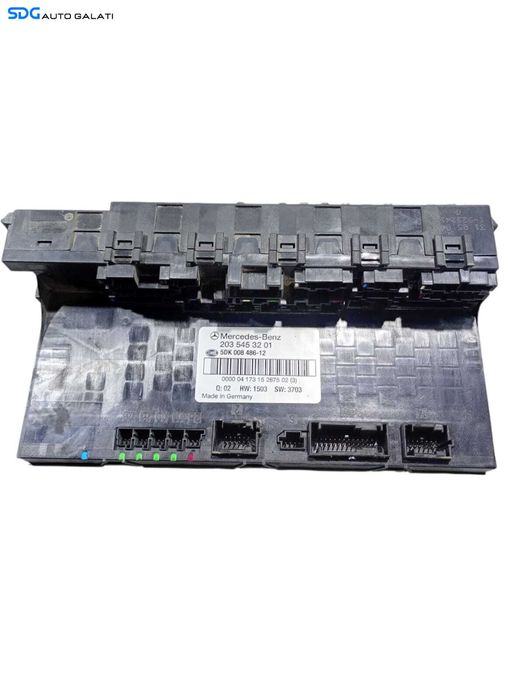 SAM Calculator Unitate Modul Tablou Panou Relee Sigurante Mercedes Clasa C Class W203 2001 - 2007 Cod 2035453201 [LC0891]