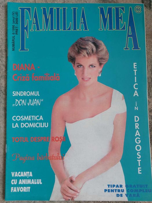 Revista Familia Mea cu printesa Diana pe coperta