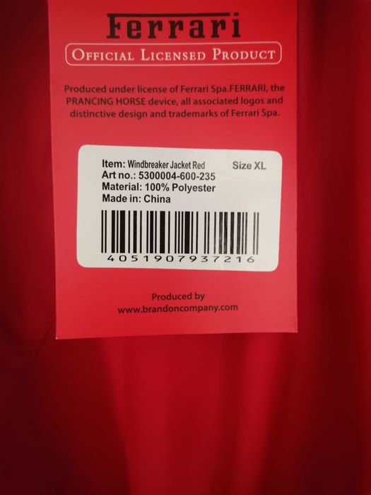 Дъждобран Ferrari оригинален XL, дъждобран Colmar M, елек, термо