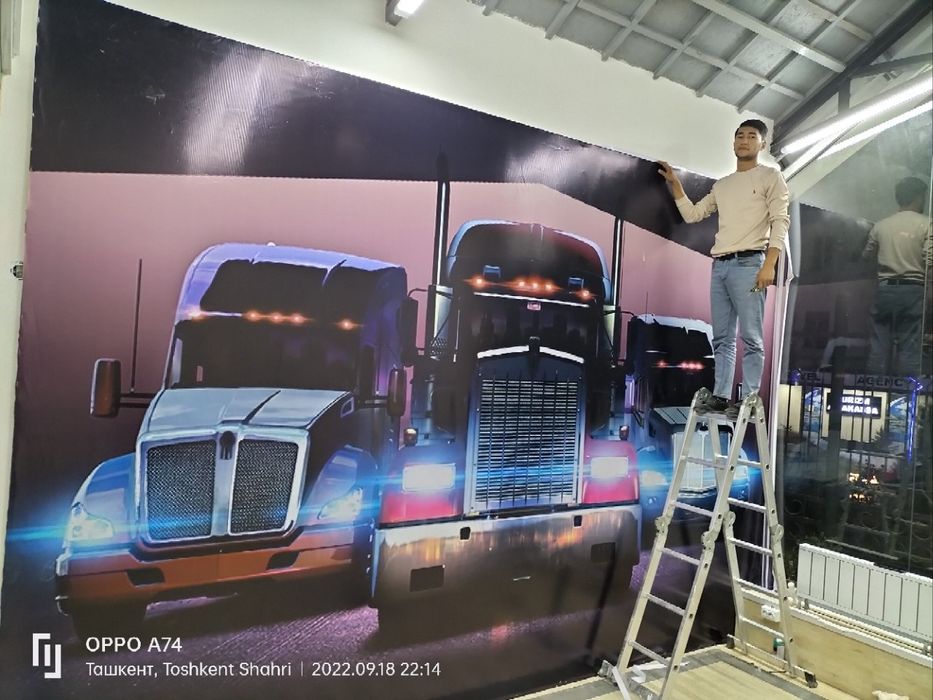 Реклама Наружная Реклама 2 yil garantiya servis xizmati bor