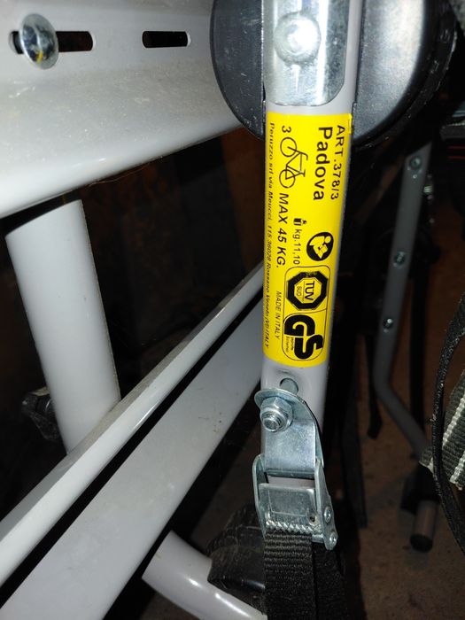 Suport auto pe haion Padova pentru 3 biciclete otel gri