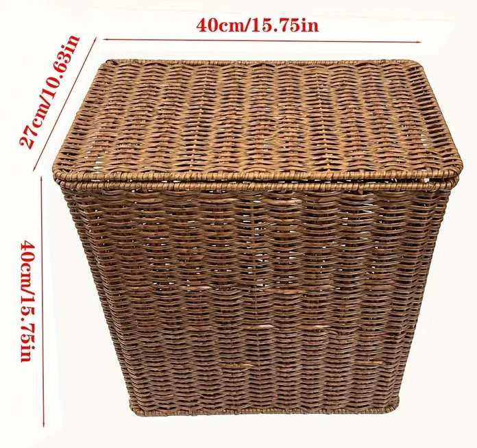 Ръчно изработена имитация на ратанов кош