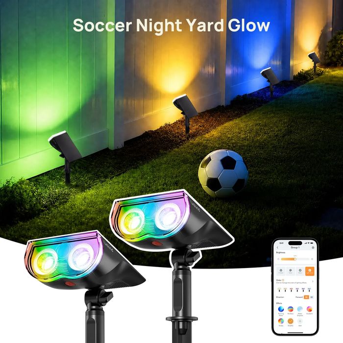 Lampi solare smart bluetooth 4 bucati