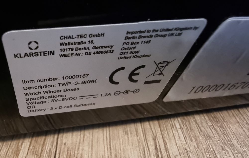 Витрина/навивач за часовници Klarstein