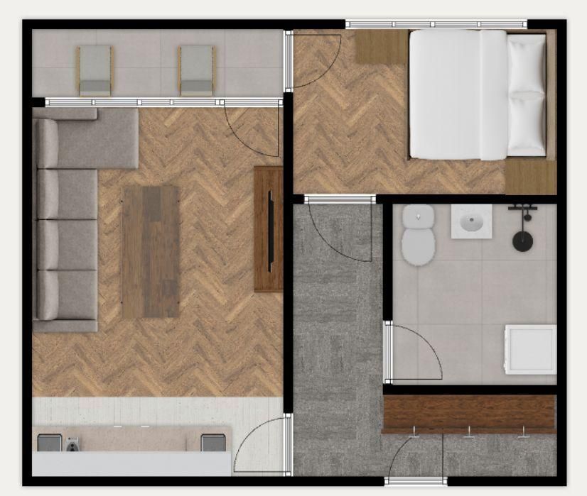 Двустаен апартамент в ж.к. Люлин 9