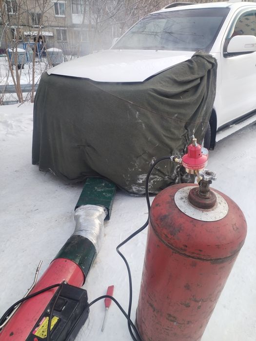 Отогрев авто на месте