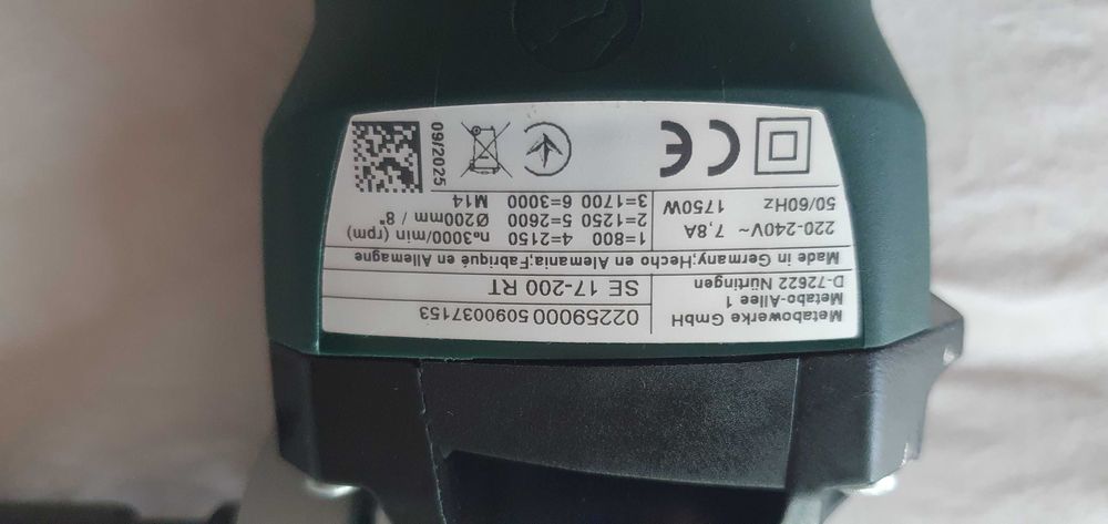 Продавам шлифовъчна / сатинираща машина Metabo SE SE 17-200