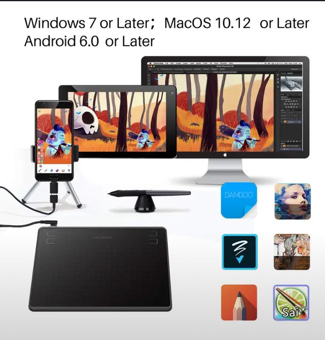 Графический планшет  для рисования Huion H430p
