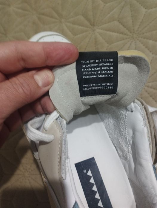 Sneakers premium Run Of piele naturala măr 44