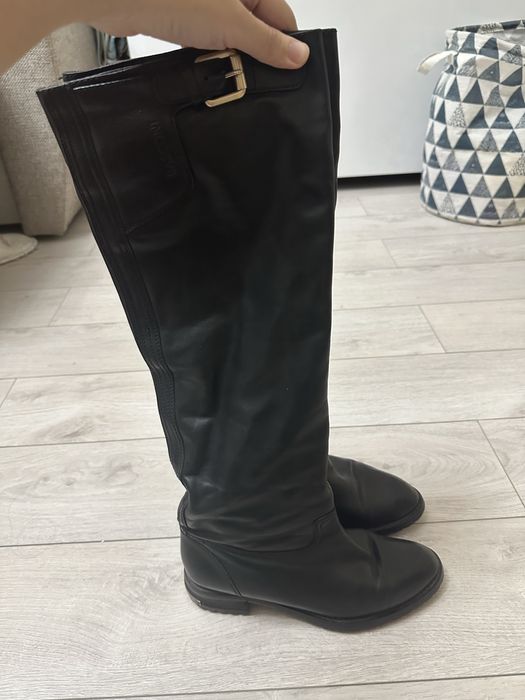 Сапоги женские кожанные