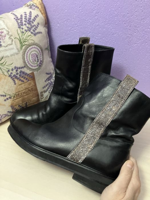 Cizme scurte piele naturala,Voltan