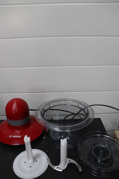 Блендер, чопър, Bosch MMR08R2 резачка за храна, 400 W, червена/сива