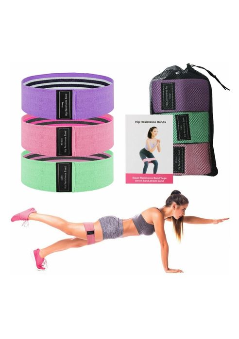 Фитнес резинки тканевые 3шт.