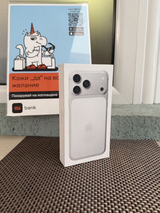 НОВИ!*ЛИЗИНГ* iPhone 17 Pro Max 100лв/м 256*Silver / BLUE*17 про макс