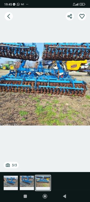 Lemken compaktor 6m cu tăvălug de fonta închidere hidraulica piese noi
