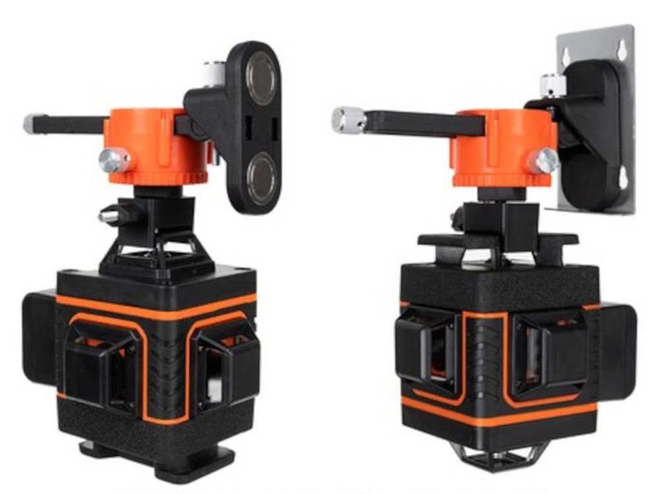 Лазерен линеен нивелир, 4 зелени лъча, 16 линии, 4D, 25 м, BIGSTREN