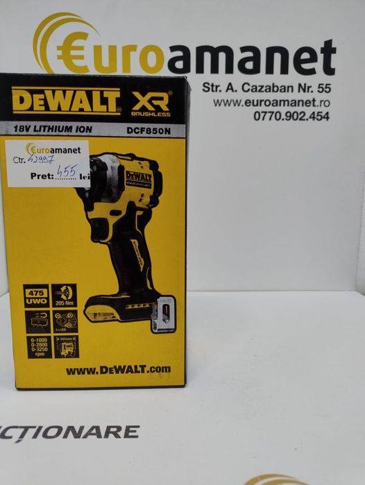Masina de insurubat cu impact compacta pe acumulator DeWALT -I-