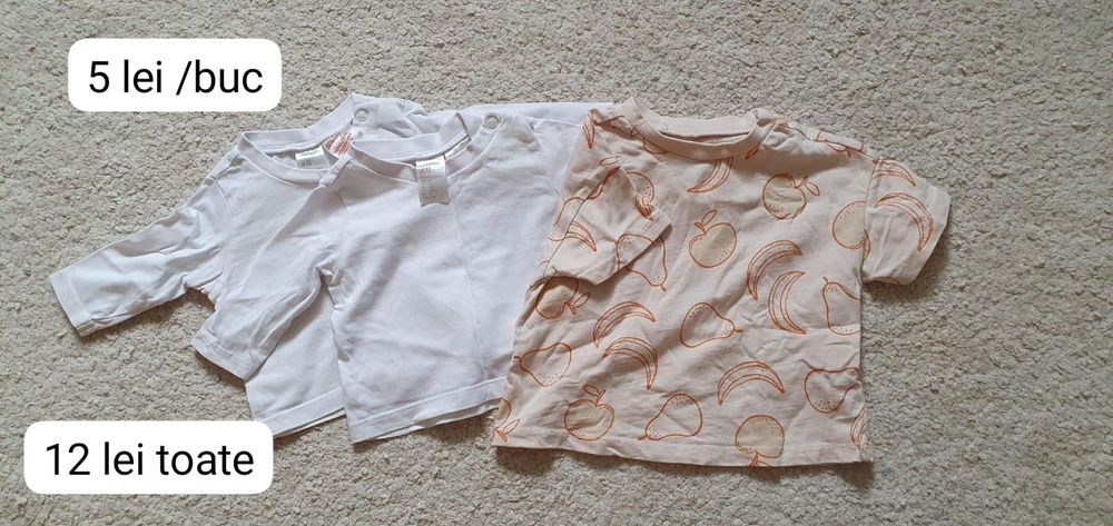 Lot haine bebelusi nou-nascuti marimea 50-56, pentru 0-3 luni