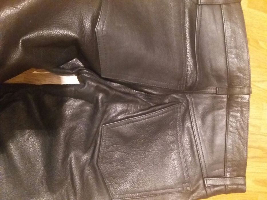 Джинсы кожанные Европа