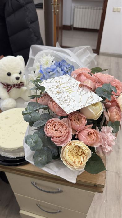 Цветы букет розы