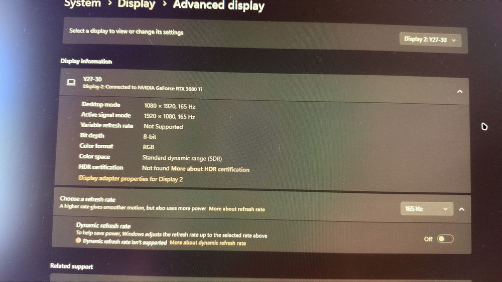 Monitor Gaming Lenovo Legion Y27-30, 27", 180 Hz, IPS, Full HD