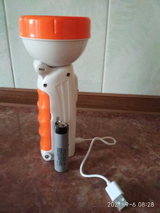 Переделка китайских фонариков с кислотных аккумуляторов на литиевые