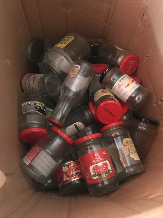 Стекляный банки с кришком