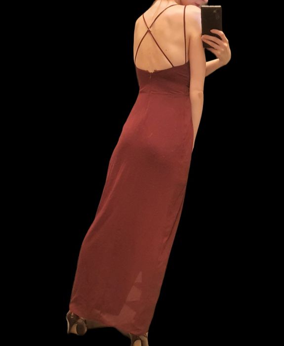 Rochie de seara din voal Xxs Asos