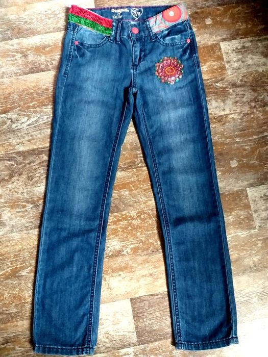 Детски дънки, потник  Desigual 9-10г.,134 размер