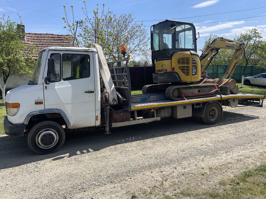 Transport  utilaje Lucrări cu Macara Hiab