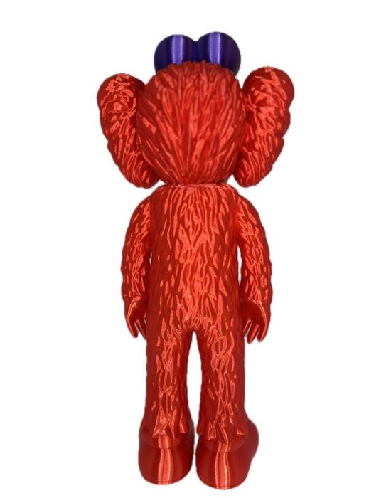 Figurină KAWS bff (replica Elmo),texturat, 30 cm