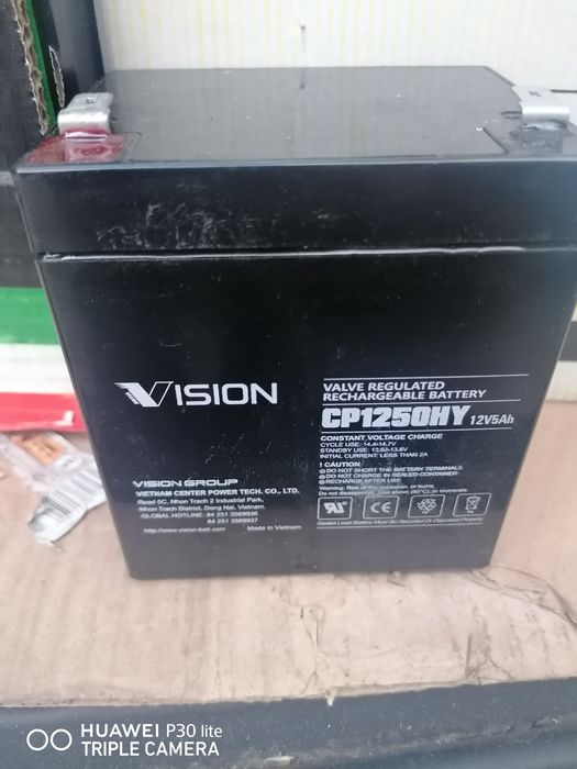 Baterie cu plumb AGM 12V 5Ah Vision 6GFM5 - CP1250HY UPS alarma