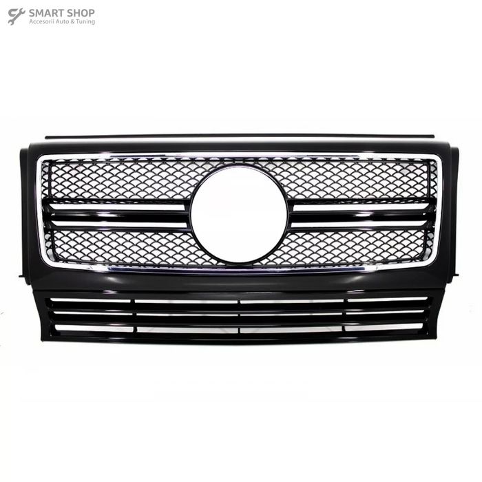 Grila Centrala Mercedes G-Class W463 (1990-2018) G65 Look Negru Lucios