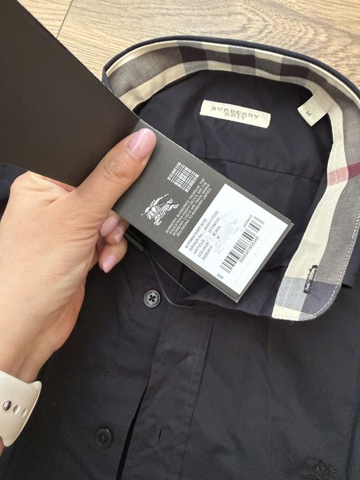 Черна Мъжка риза Burberry Brit нова с етикет размер М