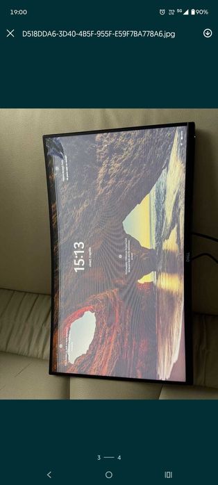 Monitor Dell 27" curbat 144Hz DEFECT – pentru piese