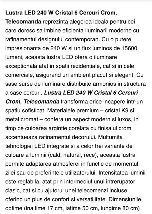 Plafoniera cu led