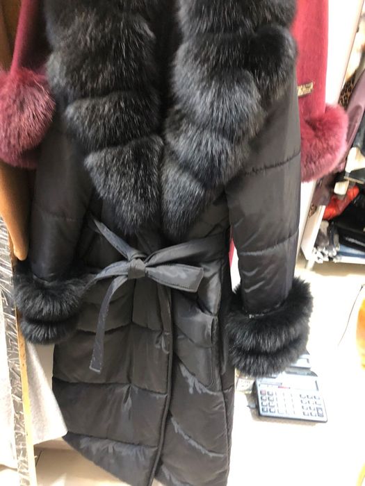 Geaca cu blana naturală