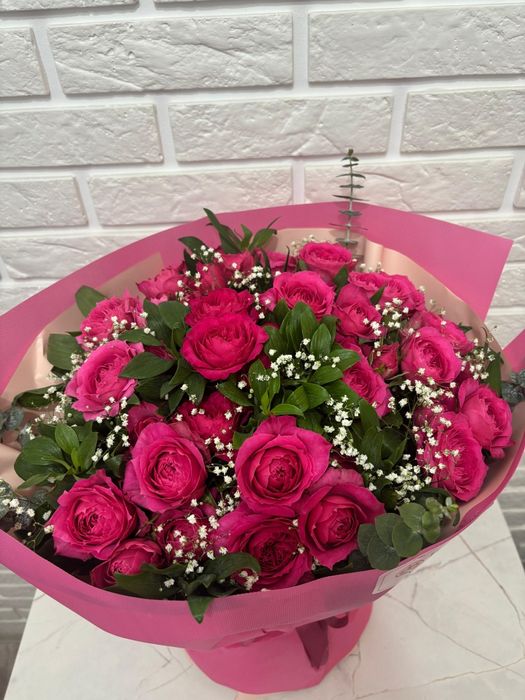 Букет роз, свежий, сегодняшний