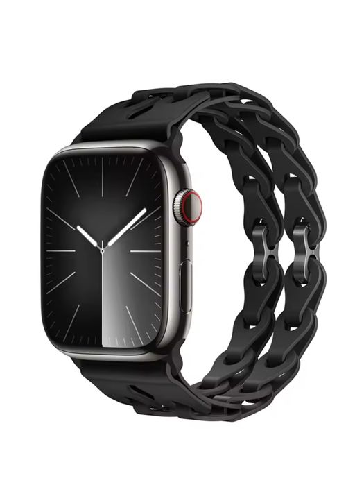 Curea Ceas Apple Iphone Bratara Duo Silicon Husa Folie Silicon