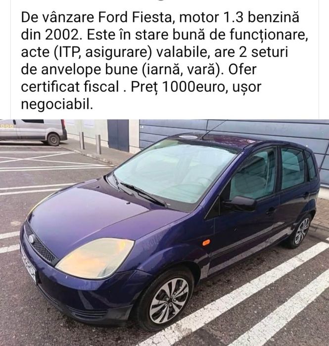 Vând mașină ford fiesta
