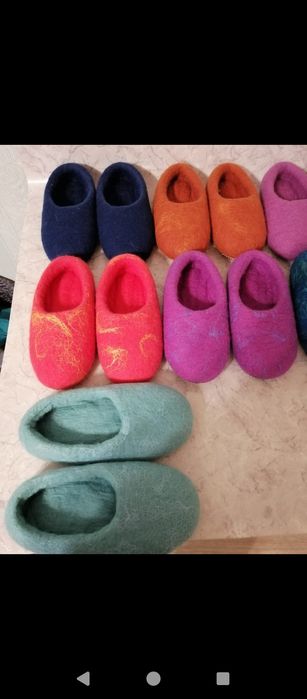 Войлочные домашние тапочки