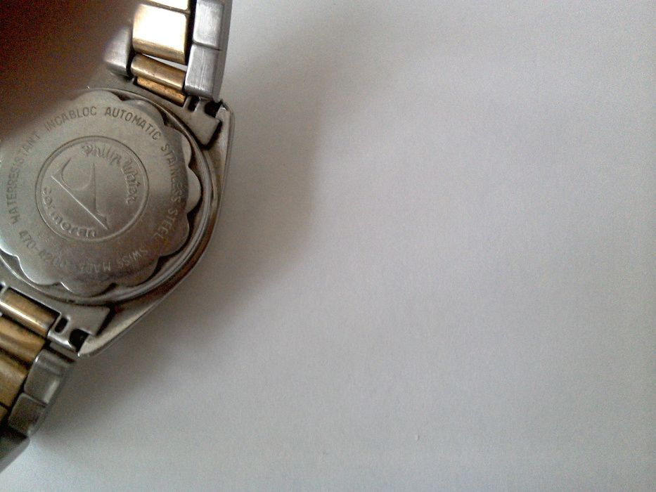 Ceas automatic Philip watch elvețian, bezel si bratara aurite - damă