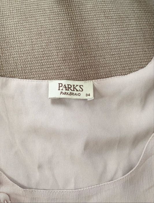 Tricou roz pudra elegant S