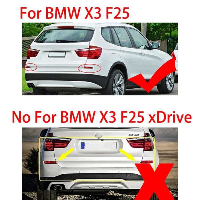 Заден рефлектор светоотразител за задна броня  BMW X3 F25 11-14